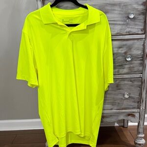 Under Armour Neon Yellow Men's Polo Shirt